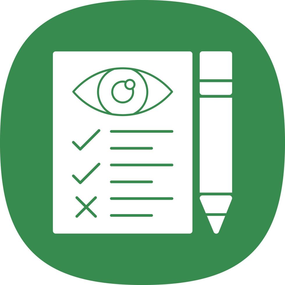 Eye Test Vector Icon Design