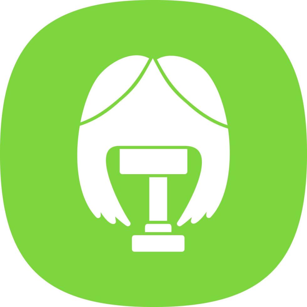 Wig Vector Icon Design