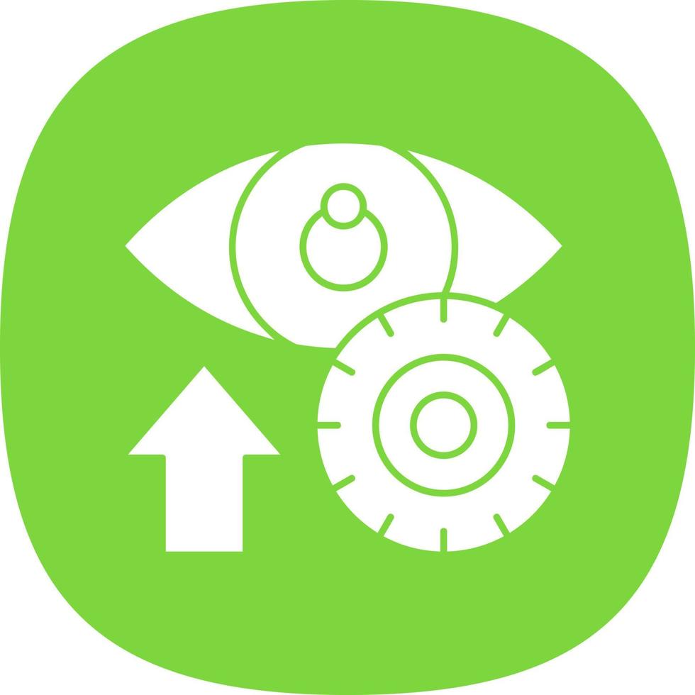 Contact Lens Vector Icon Design