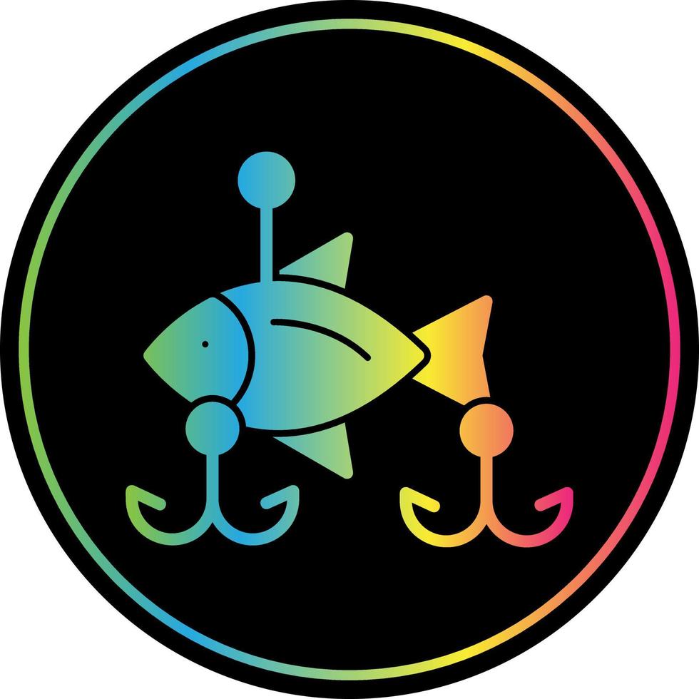 diseño de icono de vector de cebos de pesca