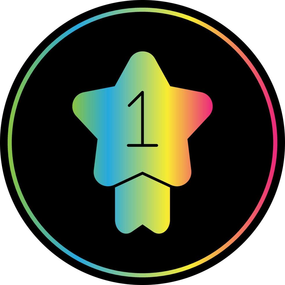 First Prize Vector Icon Design