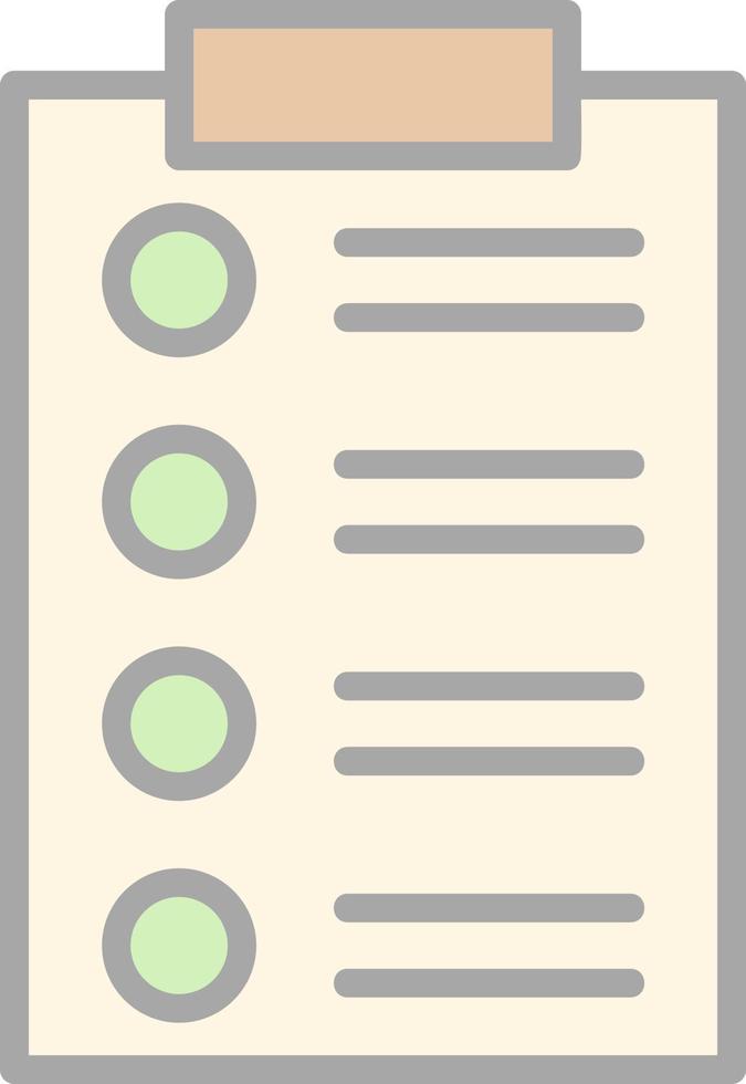 List Vector Icon Design
