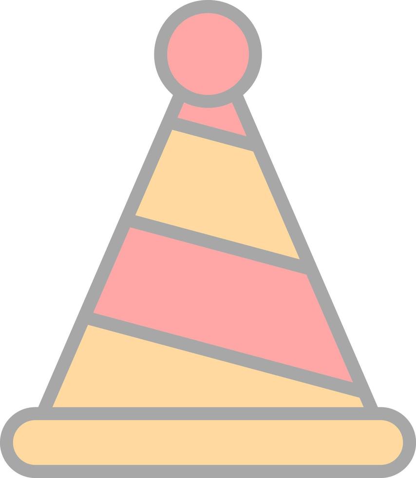 diseño de icono de vector de sombrero de fiesta