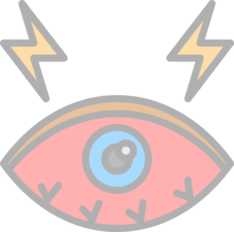 diseño de icono de vector de ojos secos