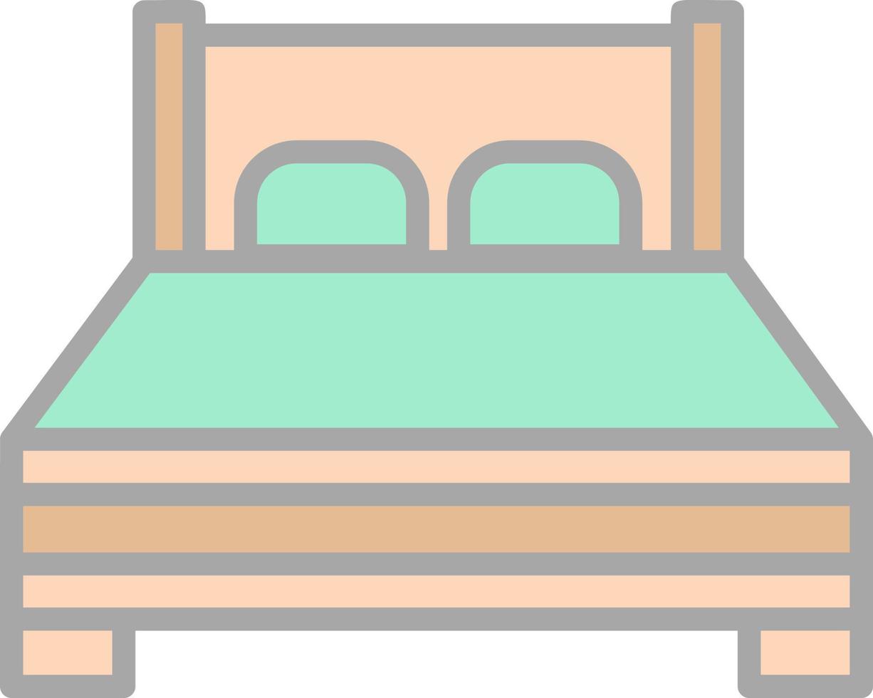 Bed Vector Icon Design