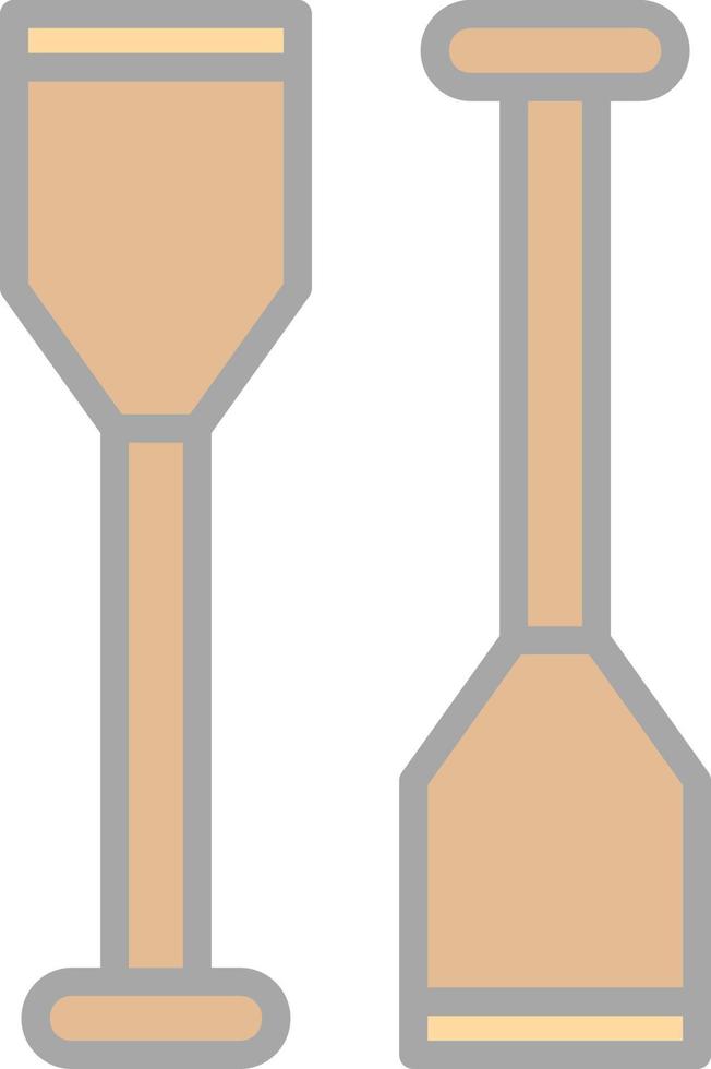 Oars Vector Icon Design