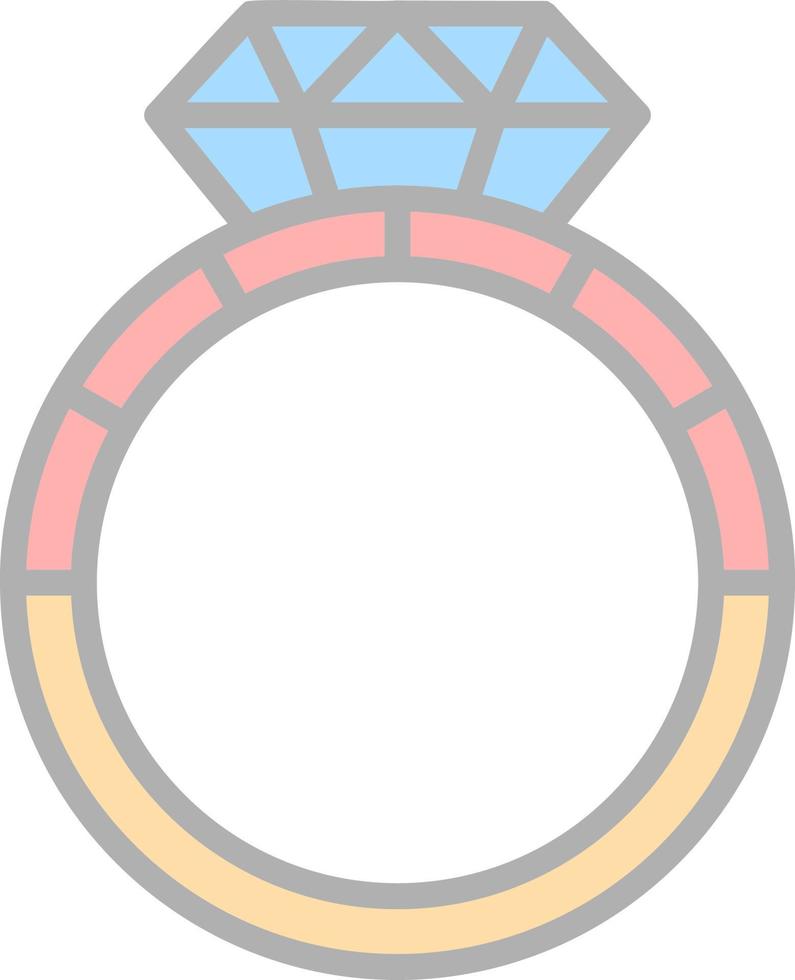 Diamond Ring Vector Icon Design