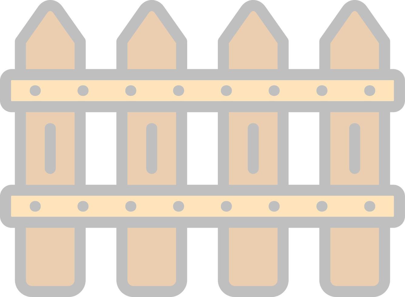 Fence Vector Icon Design