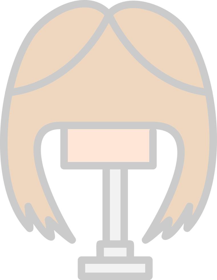 Wig Vector Icon Design