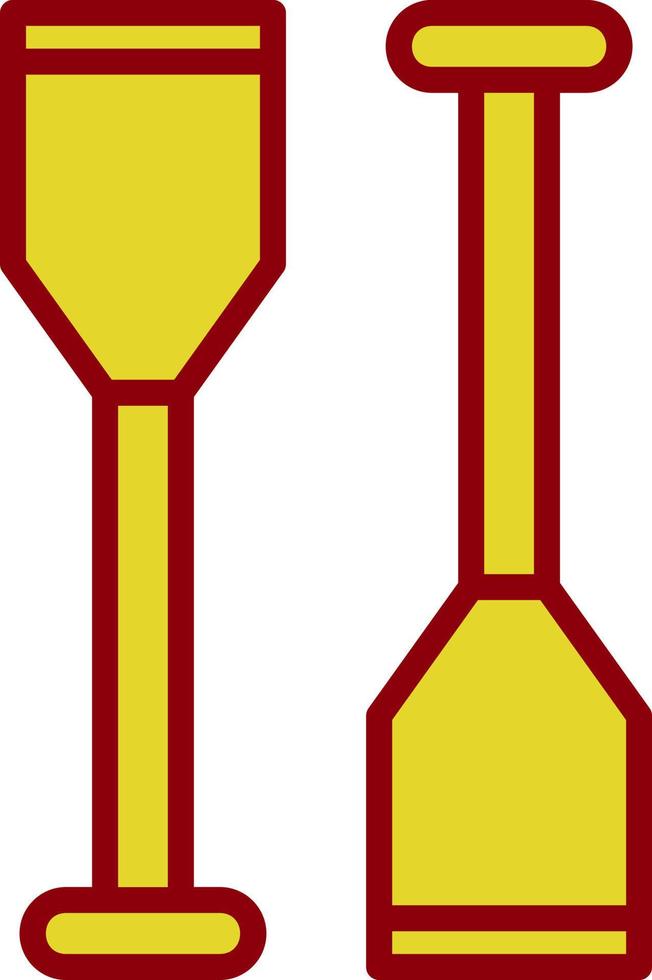 Oars Vector Icon Design