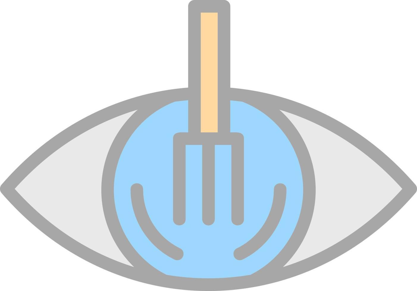 Eye Spoon Vector Icon Design