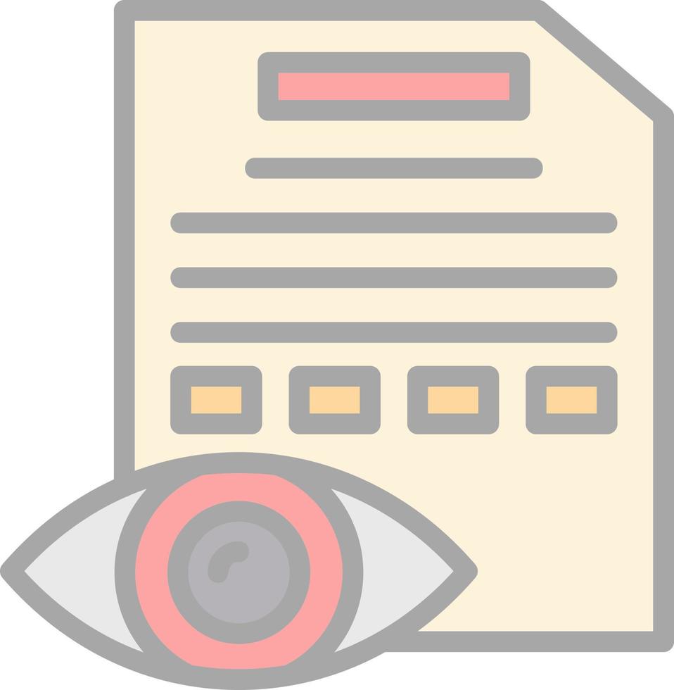 Eye Test Vector Icon Design