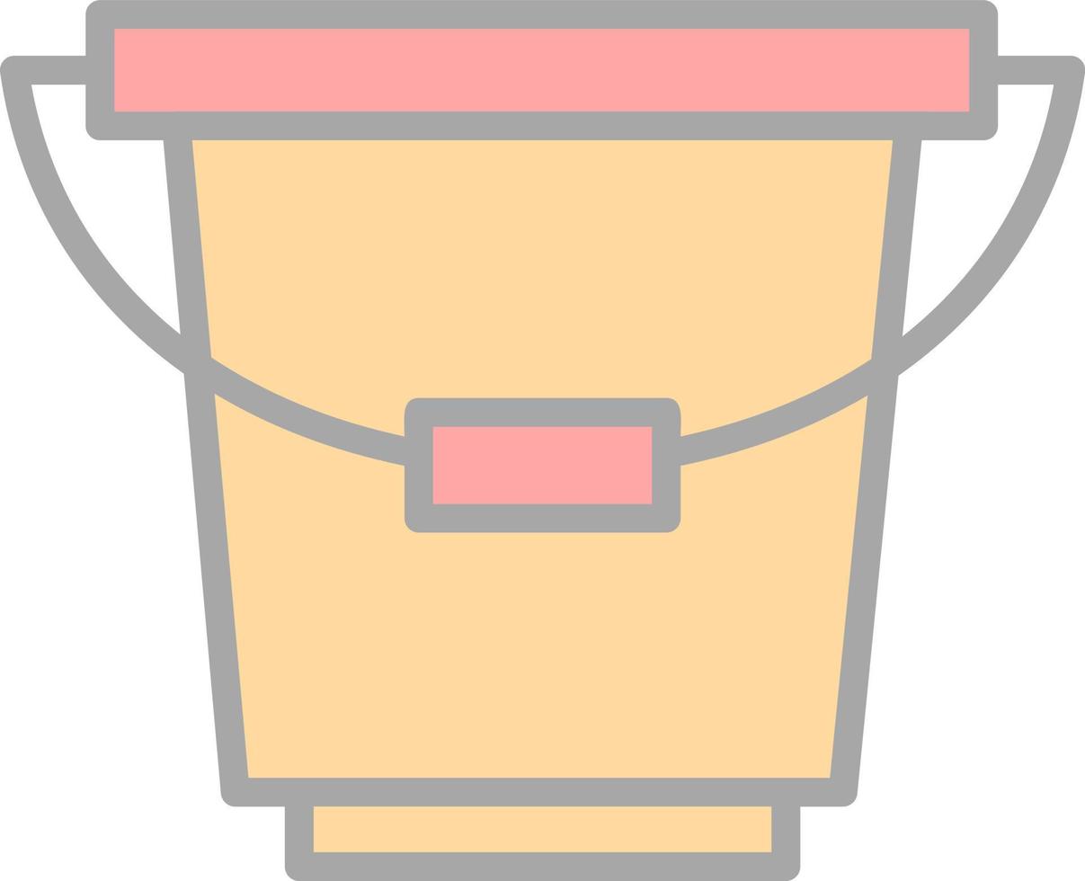 Bucket Vector Icon Design