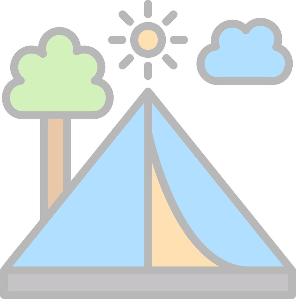 Tent Vector Icon Design