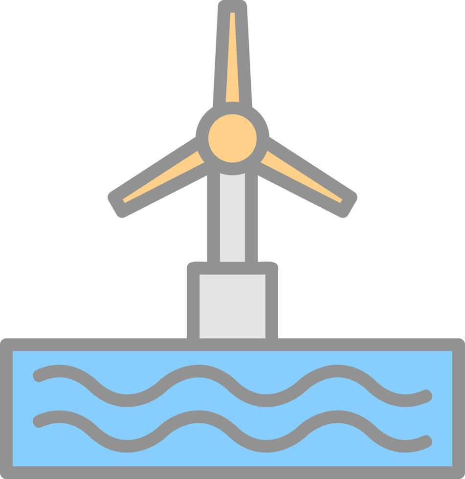 diseño de icono de vector de turbina