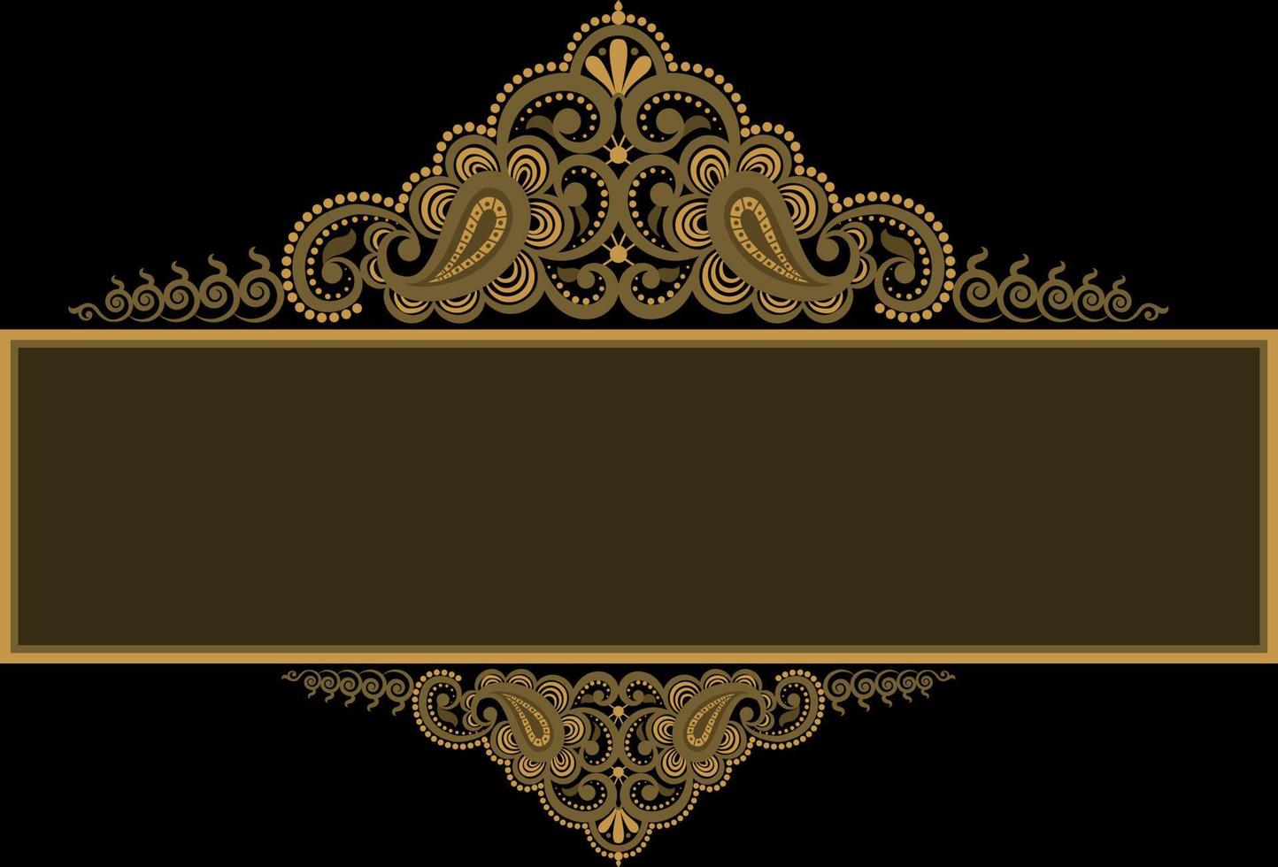 simple ornamental decorative frame vector