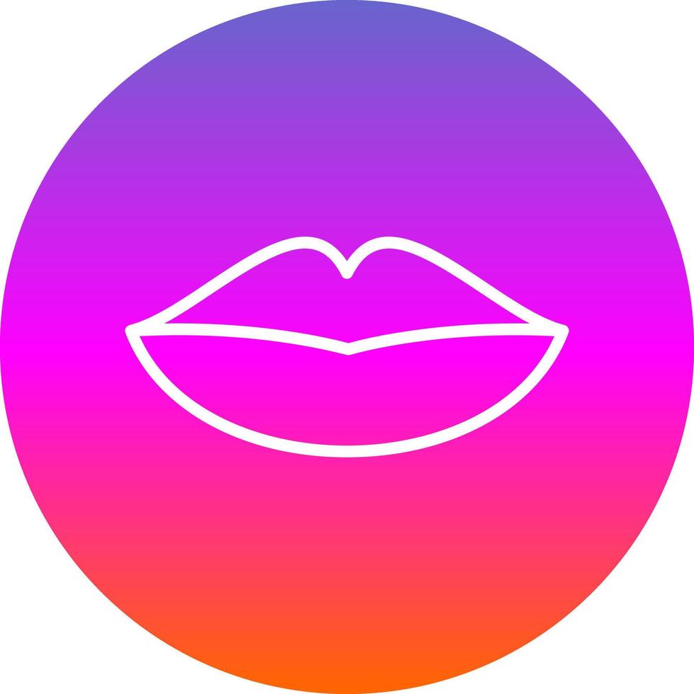 diseño de icono de vector de labios