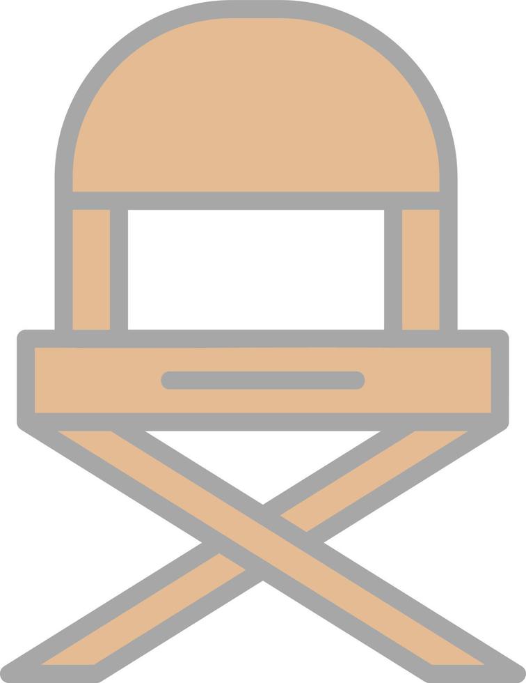 Folding Chair Vector Icon Design