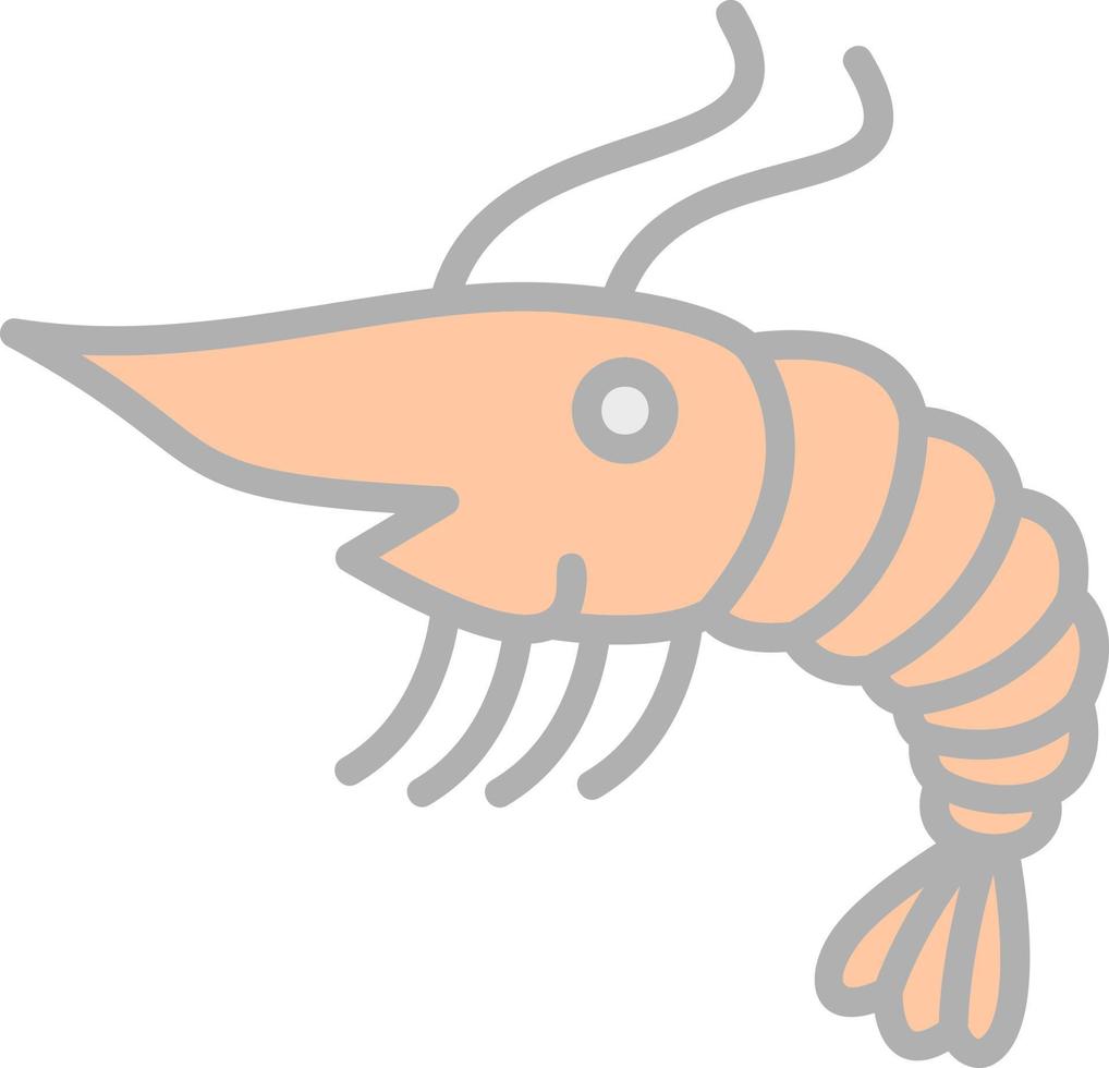 Shrimp Vector Icon Design