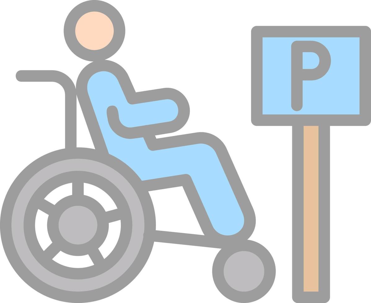 Handicap Vector Icon Design