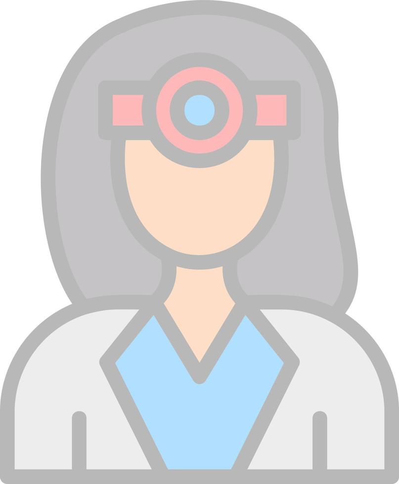 diseño de icono de vector de oftalmólogo