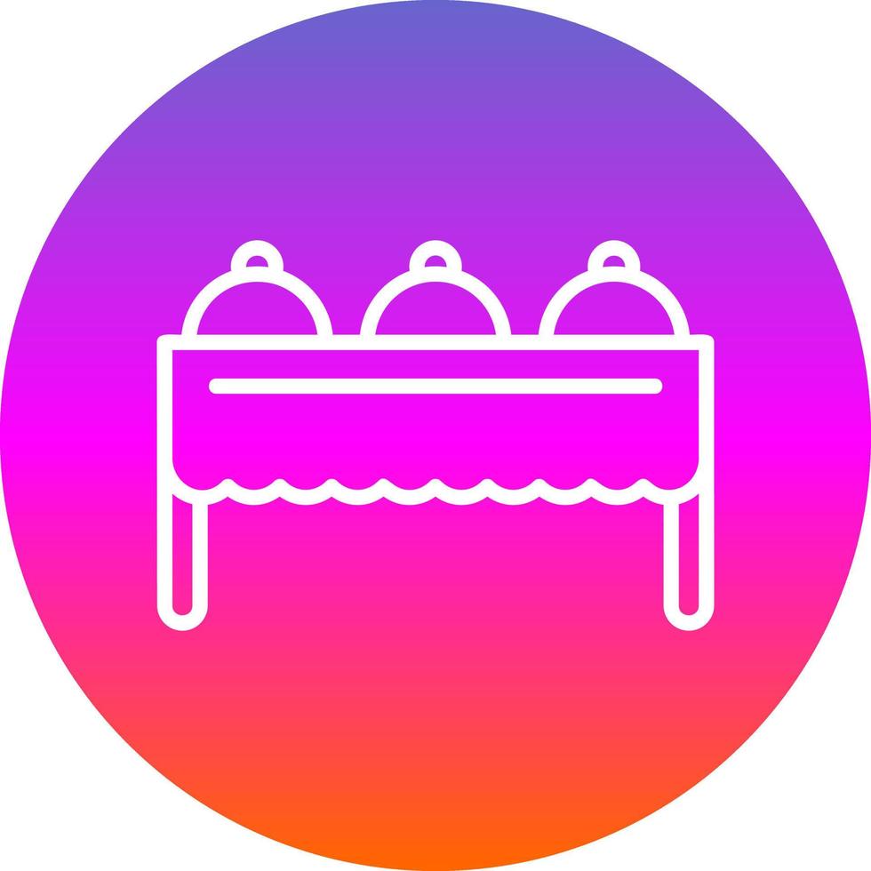 diseño de icono de vector de buffet