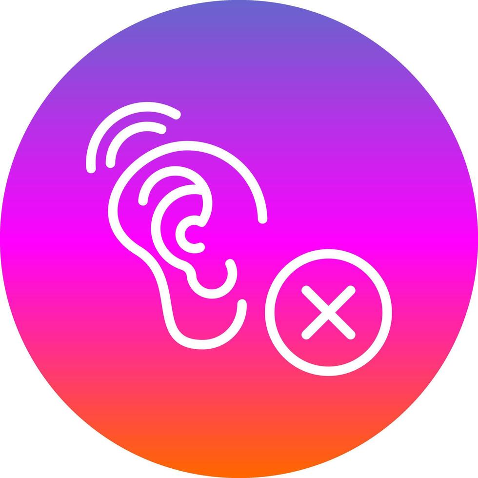 Deaf Vector Icon Design