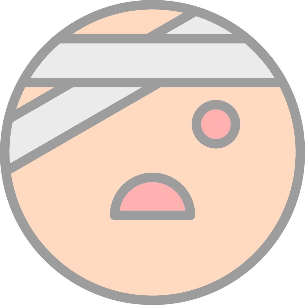 Injured Vector Icon Design
