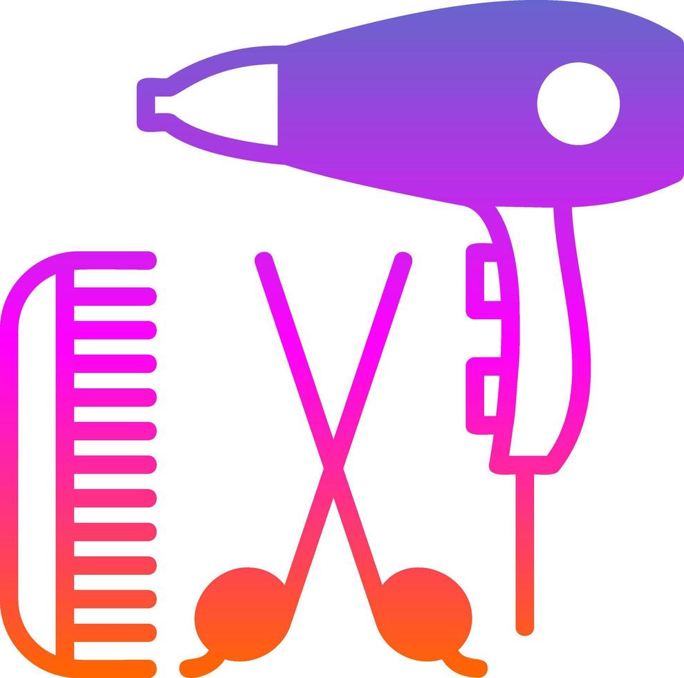 Hairdressing Vector Icon Design