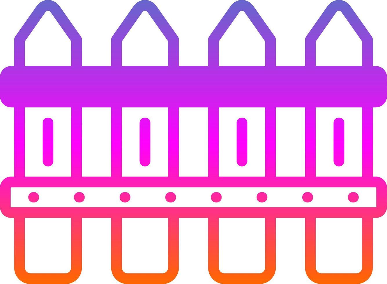 Fence Vector Icon Design