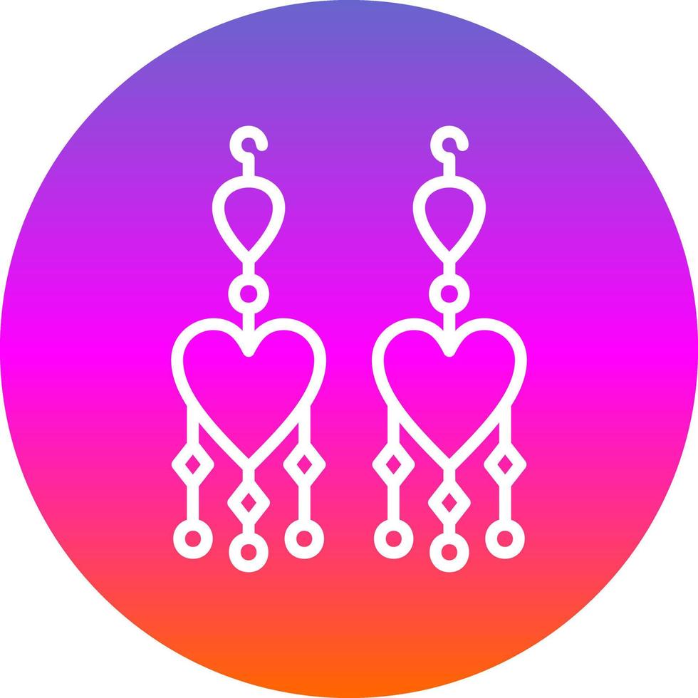 Earrings Vector Icon Design