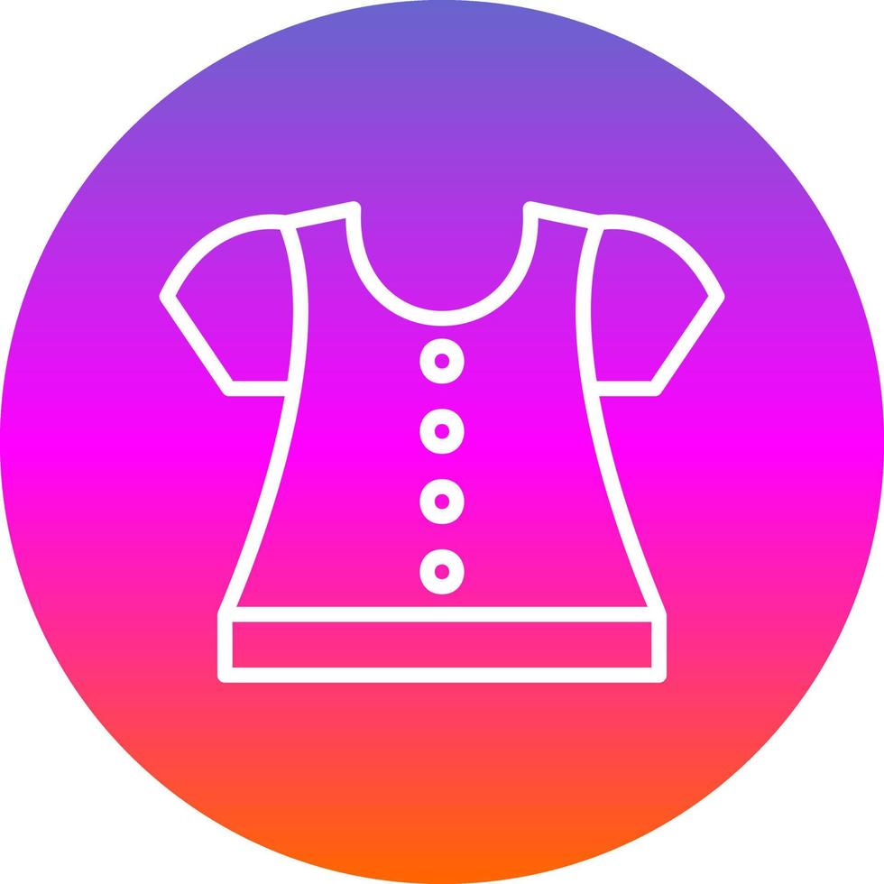 diseño de icono de vector de blusa