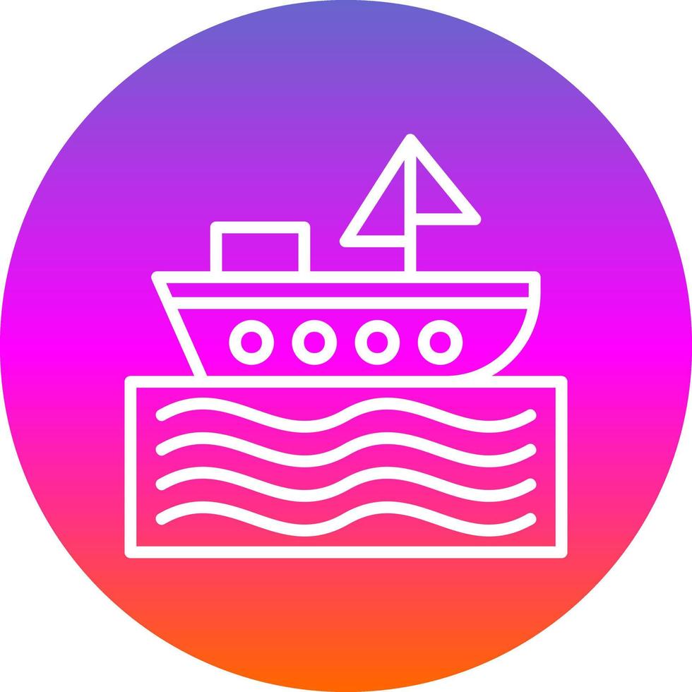 diseño de icono de vector de barco