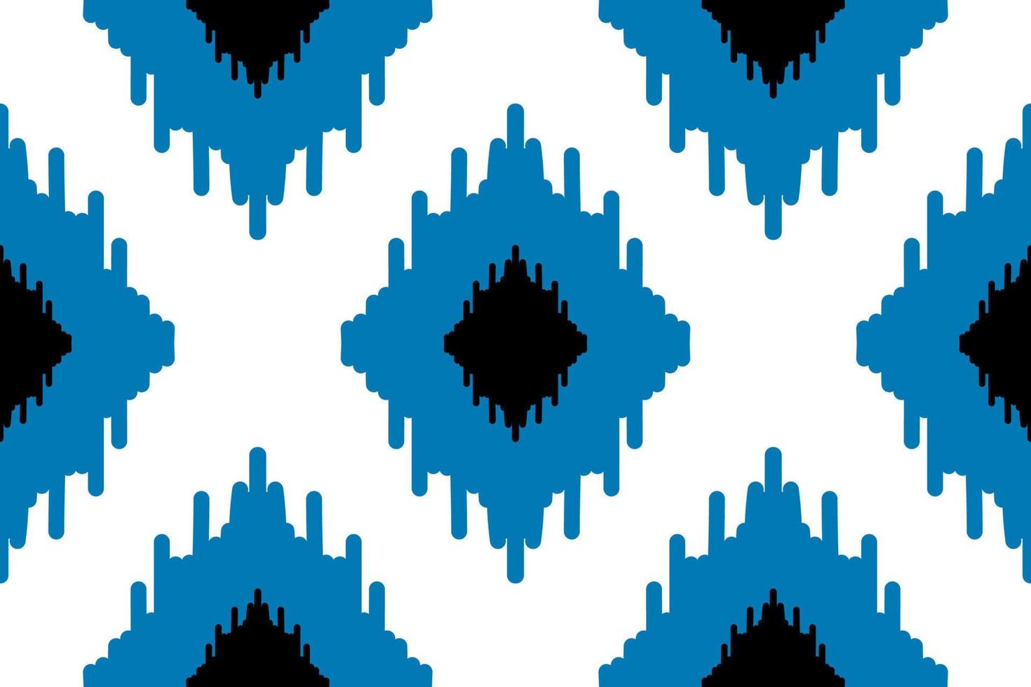 Beautiful ethnic tribal pattern art. Ethnic ikat seamless pattern. American and Mexican style. vector