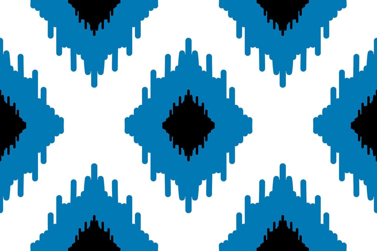 Beautiful ethnic tribal pattern art. Ethnic ikat seamless pattern. American and Mexican style. vector