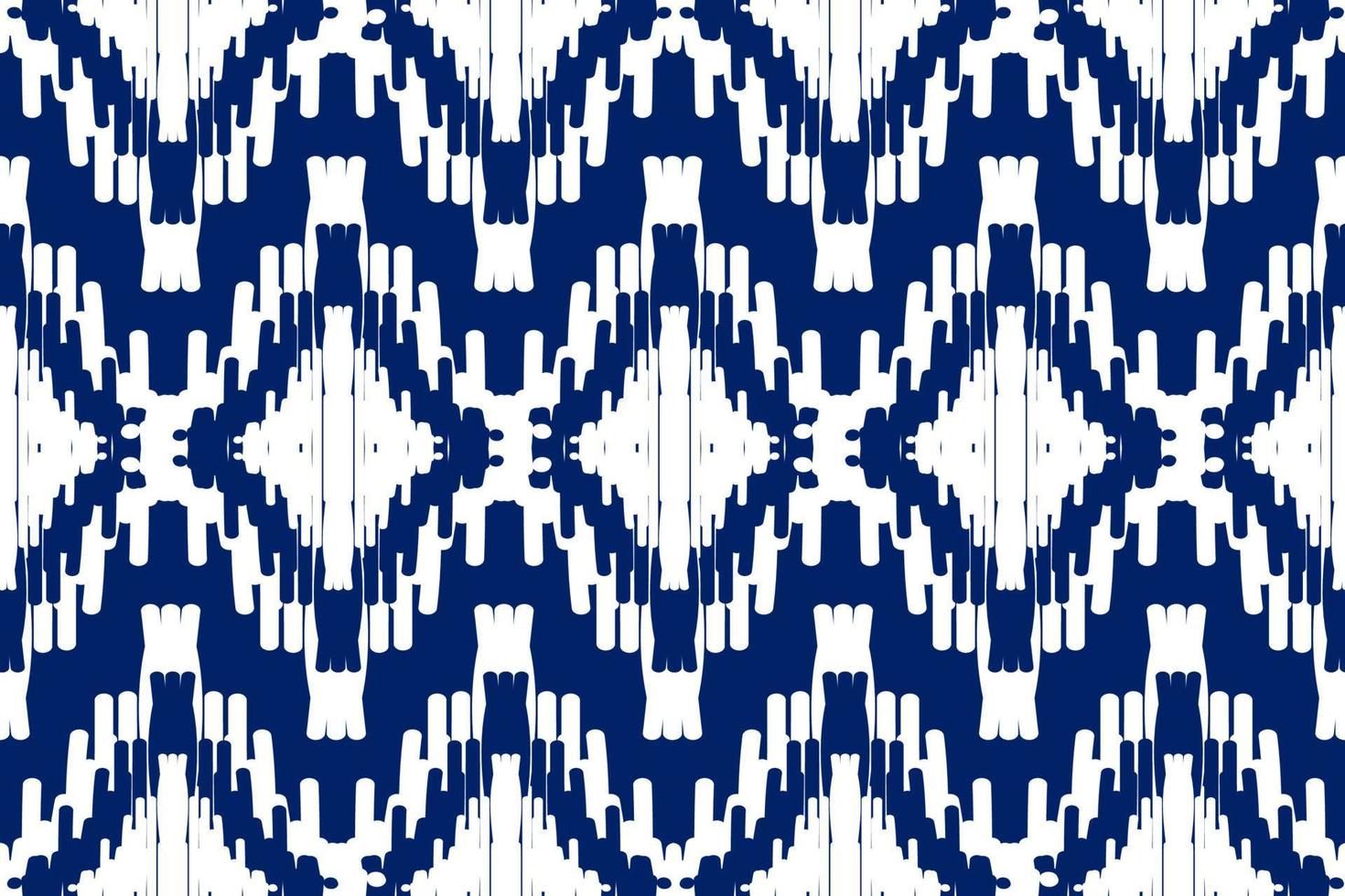 Ethnic ikat seamless pattern in tribal. Aztec geometric ethnic ornament print. Ikat pattern style. vector