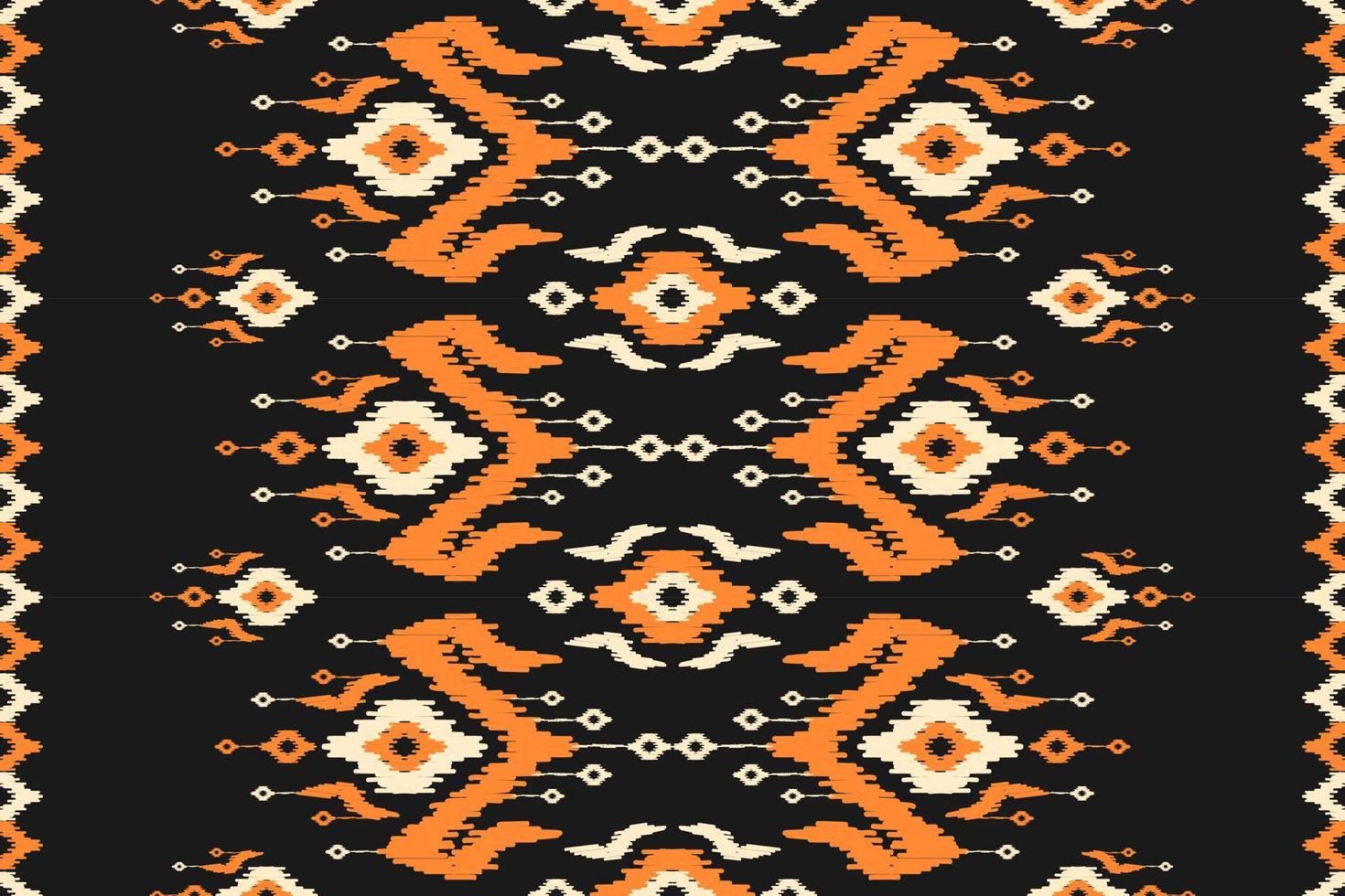 Abstract ethnic ikat art. Seamless pattern in tribal. Aztec geometric ornament print. vector