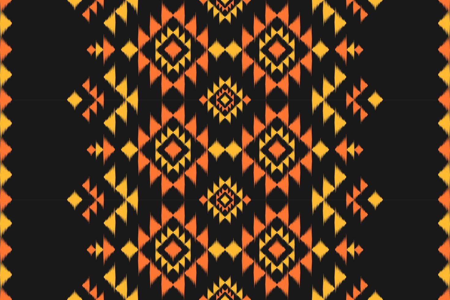 alfombra étnica patrón ikat art. patrón geométrico étnico ikat sin costuras en tribal. estilo mexicano vector