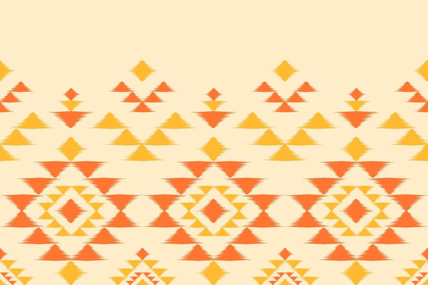 Abstract ethnic ikat background. Geometric seamless pattern in tribal. Fabric Indian style. vector