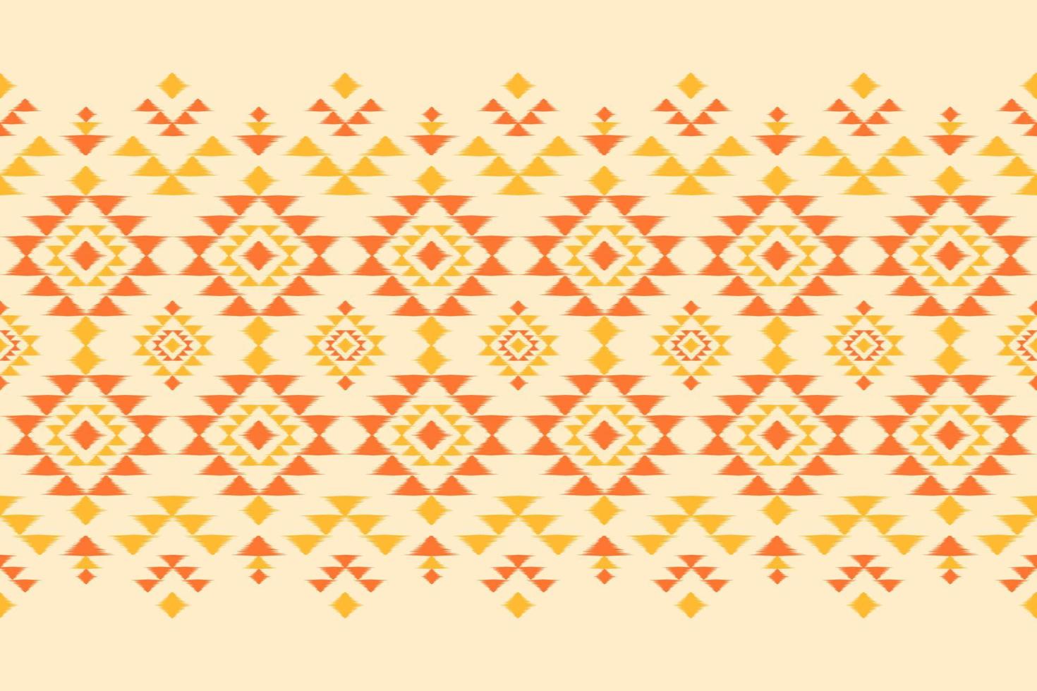 patrón étnico ikat sin costuras en tribal. estampado de adornos geométricos aztecas. tela estilo indio. vector