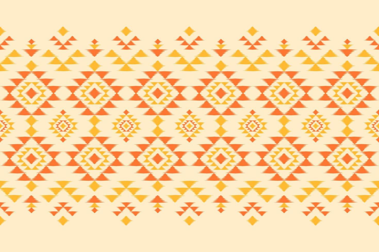 Ethnic ikat seamless pattern in tribal. Aztec geometric ornament print. Fabric Indian style. vector