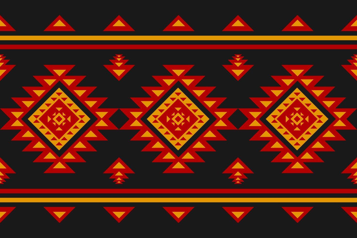 Carpet tribal pattern art. Geometric ethnic seamless pattern traditional. American, Mexican style. vector