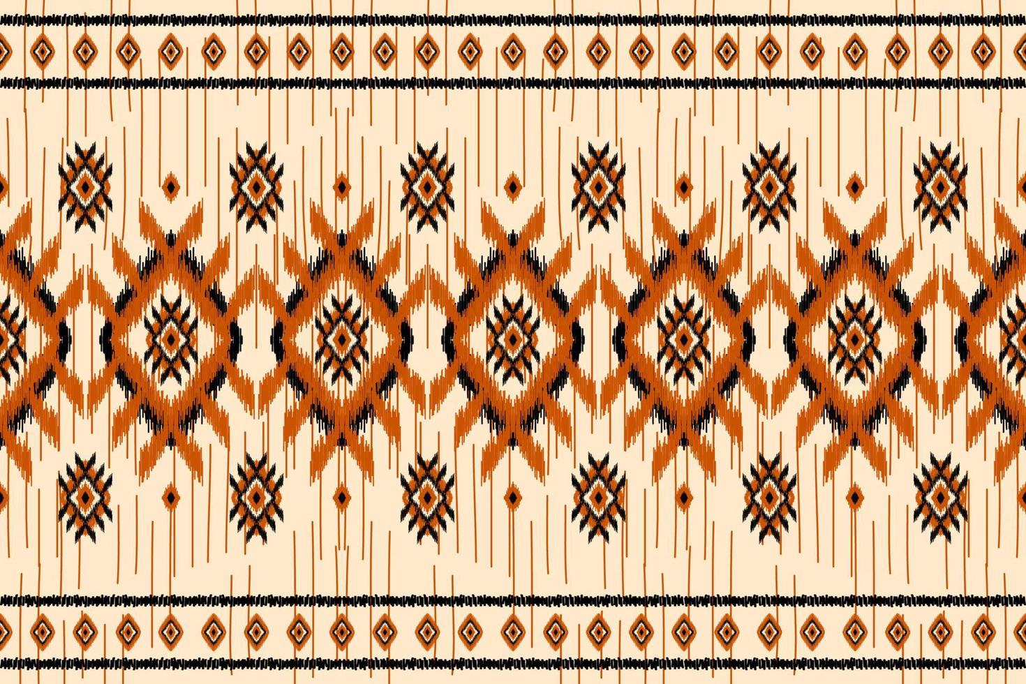 arte de patrón tribal étnico de alfombras. patrón étnico ikat sin fisuras. estilo americano, mexicano. vector