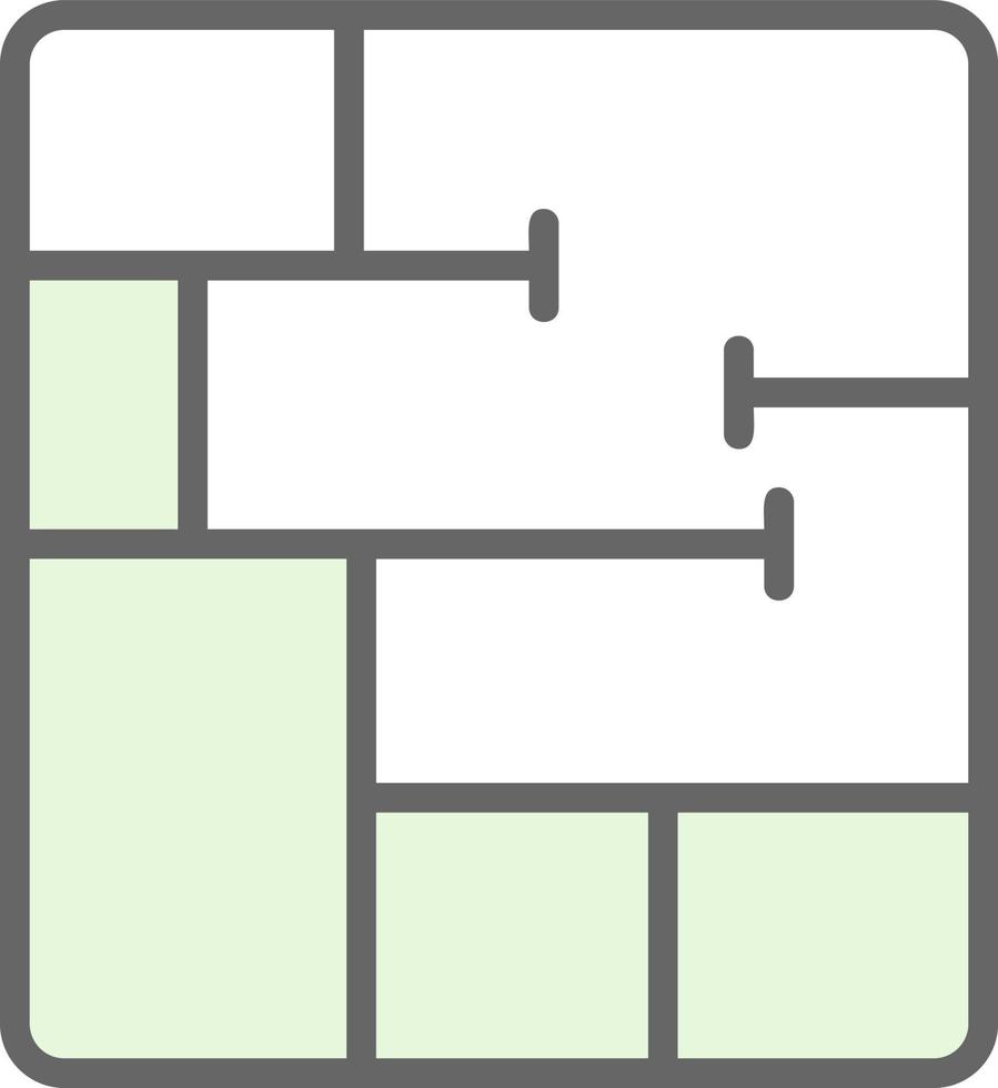 Floor Plan Vector Icon Design