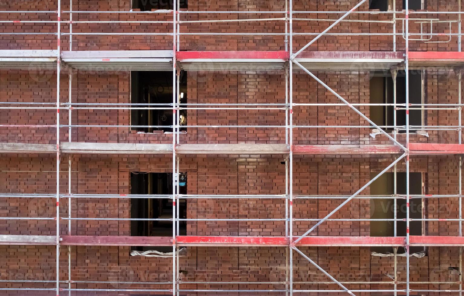 Construction site during progress found in german towns photo