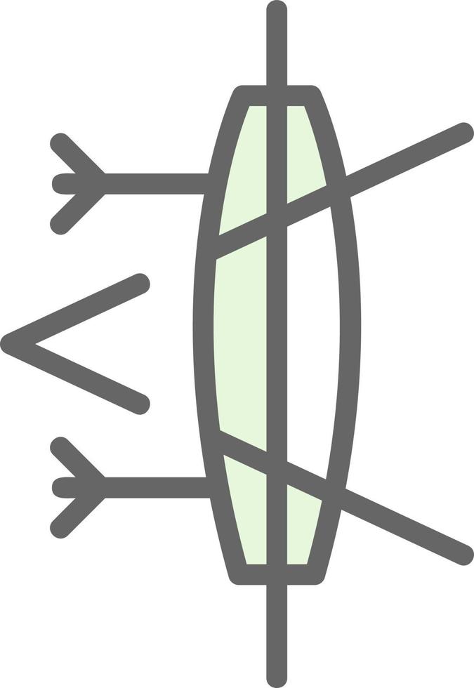 Concave Lens Vector Icon Design