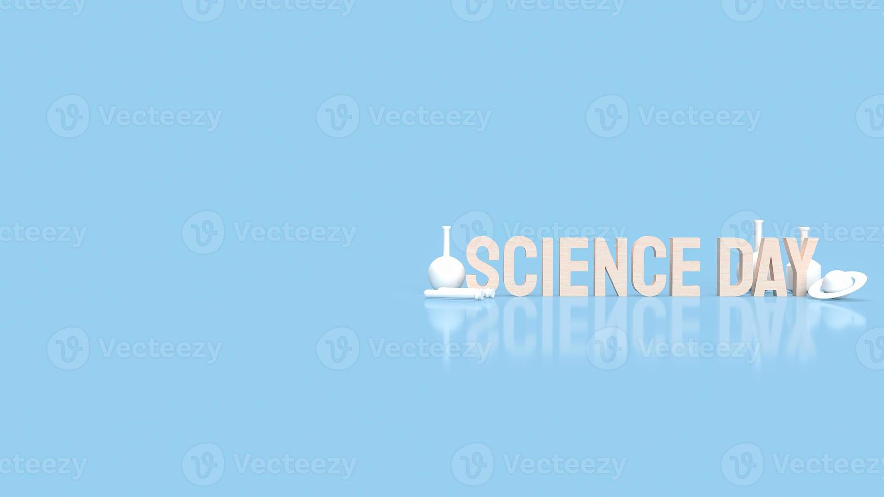 text science day for holiday concept 3d rendering photo