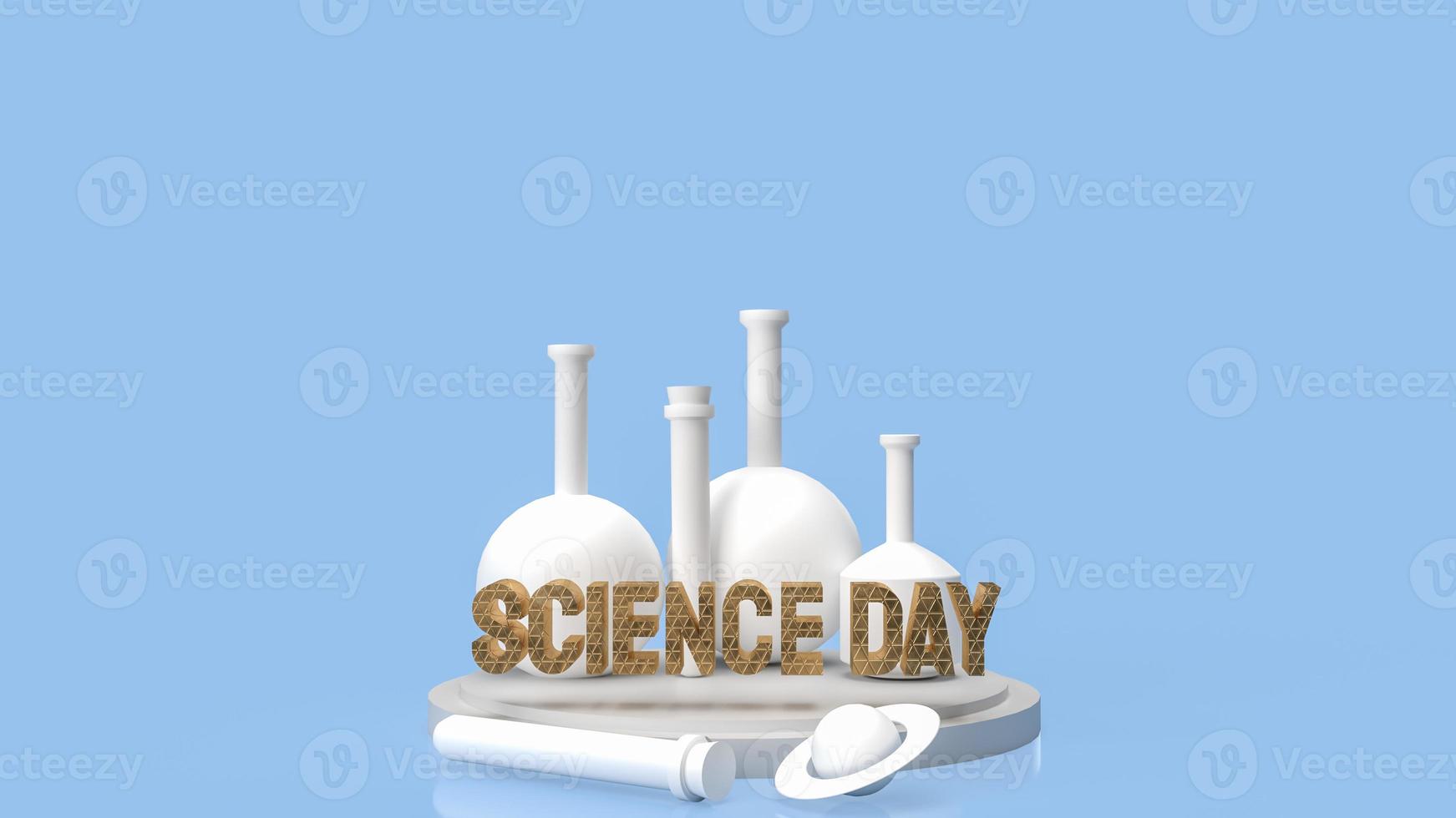 text science day for holiday concept 3d rendering photo