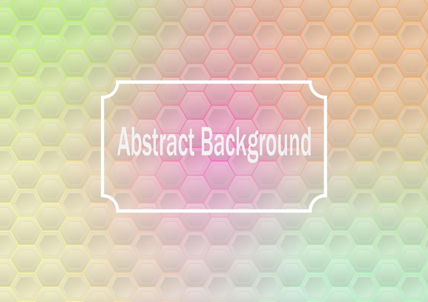 abstract hexagon background vector