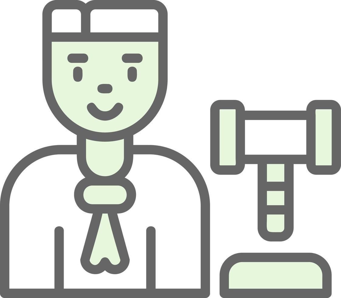 Judge Man Vector Icon Design